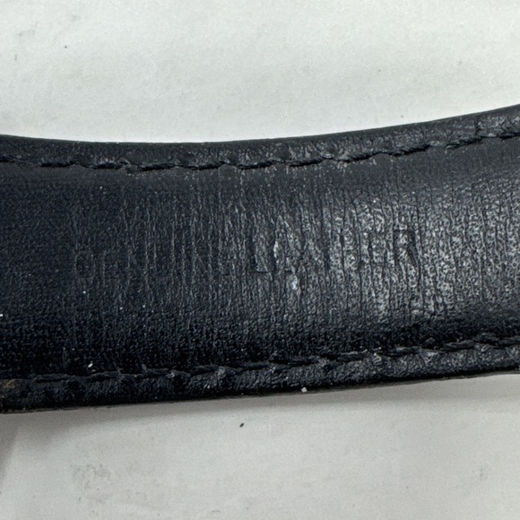 Emporio Armani Black Leather Band Mens‎ Watch AR6015 Needs Battery - Picture 8 of 9